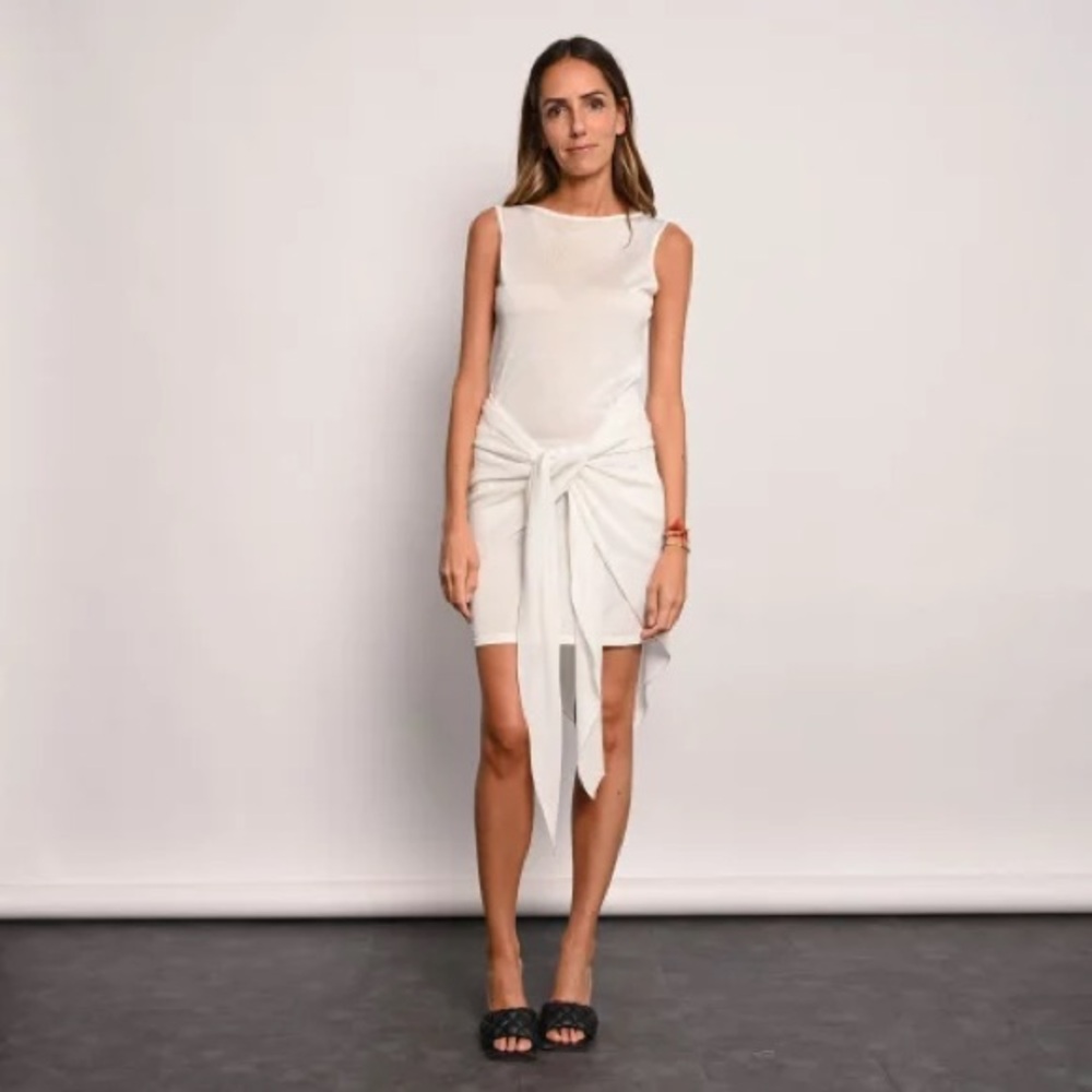 Forever 21 Sleeveless Mini Tie Front Dress Size S NWT